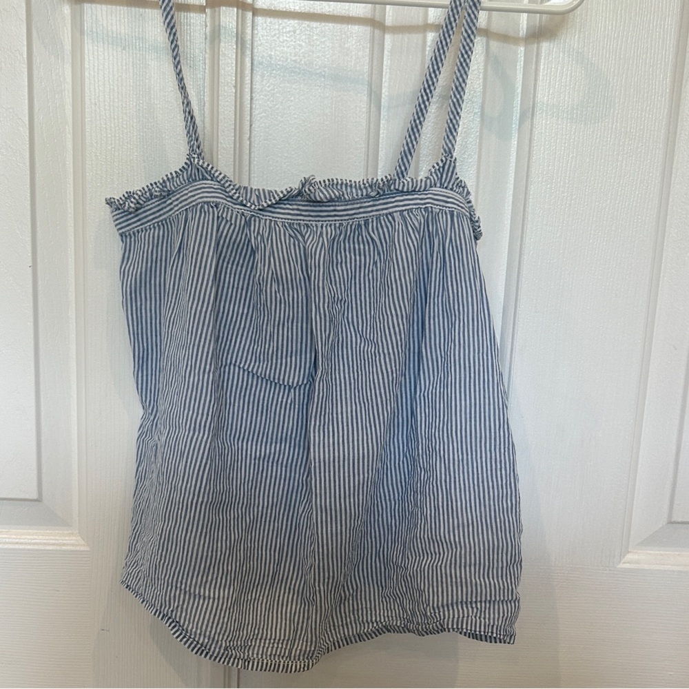 Striped Blue and White Women's Top size XXS